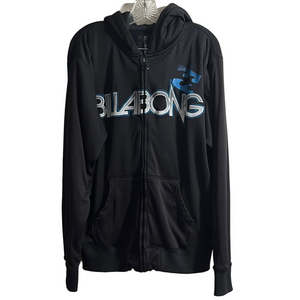 Billabong Black Hoodie with Blue Logo